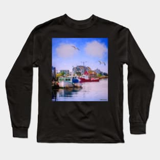 Seagulls of Peggys Cove Long Sleeve T-Shirt